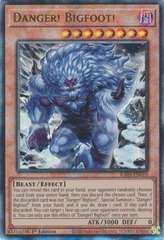 Danger! Bigfoot! (Alternate Art) - RA03-EN019 - Prismatic Ultimate Rare - 1st Edition
